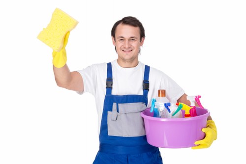 Professional deep cleaning in a Battersea home kitchen