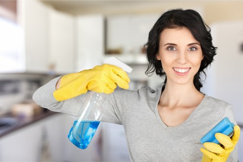 Experienced Battersea home cleaners vacuuming a family home