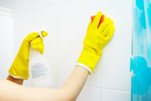 Bathroom domestic cleaning in Battersea property