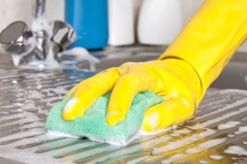Deep bathroom cleaning during end of tenancy cleaning Battersea